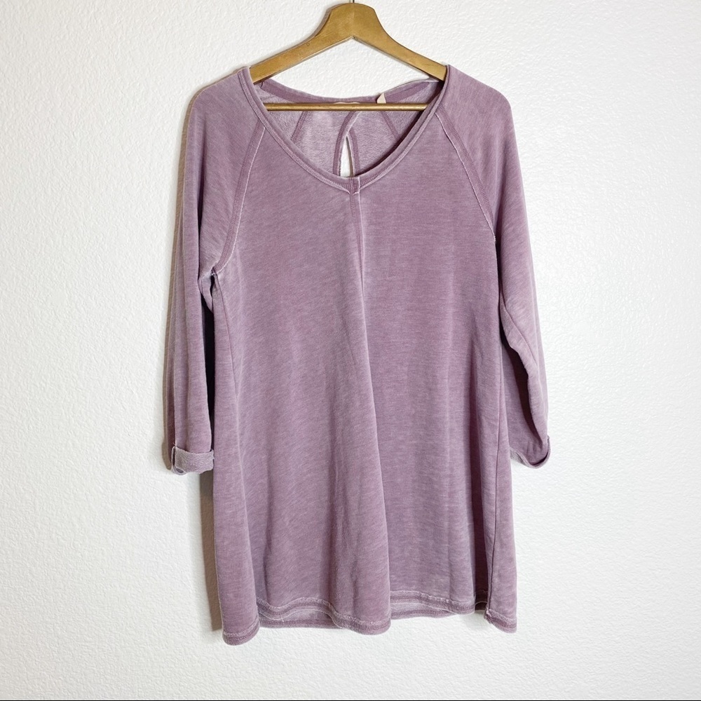Soft Surroundings Keyhole Mauve Tunic - Size S